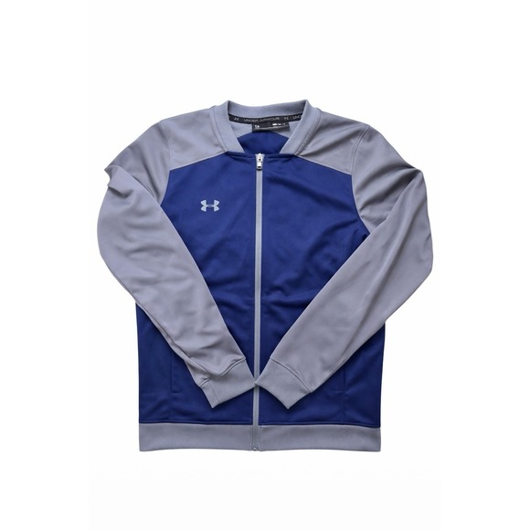Under Armour Jackets & Blazers - Under Armour Women's Challenger Full‎ Zip Fitted Track Jacket Navy Gray Size M